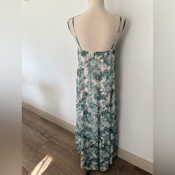 Vanessa Zani Italy Maxi Floral Dress S NWOT layered/tiered with slip - Picture 10 of 10